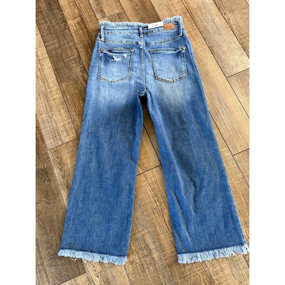 Judy Blue High Waist Straight Leg Cropped Jeans Sz. 7/28 NWT - Picture 4 of 5